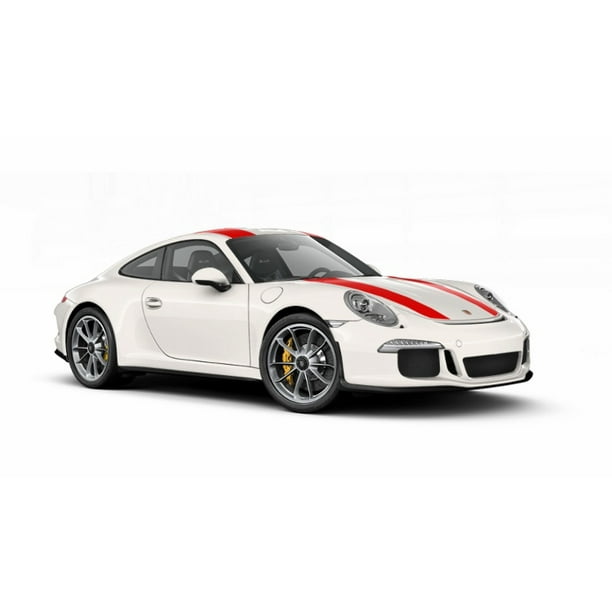 Small MAL Plastic Porsche 969 Sports car in Red with Stripes Small MAL Plastic Porsche 969 Sports car in Red with Stripes